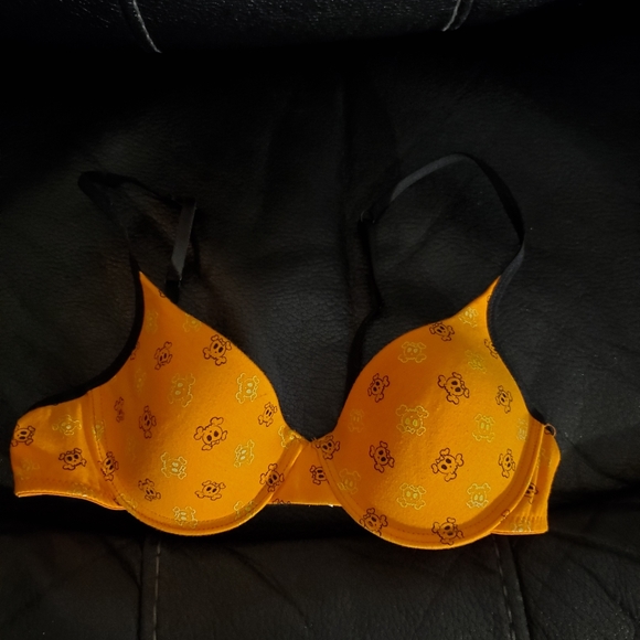 Orange skull Glo bra - Picture 3 of 6